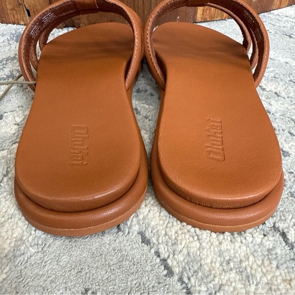 OLUKAI Tiare Women's Slide Sandals Premium Leather & Stylish Fox/Fox size 10 - Picture 7 of 9